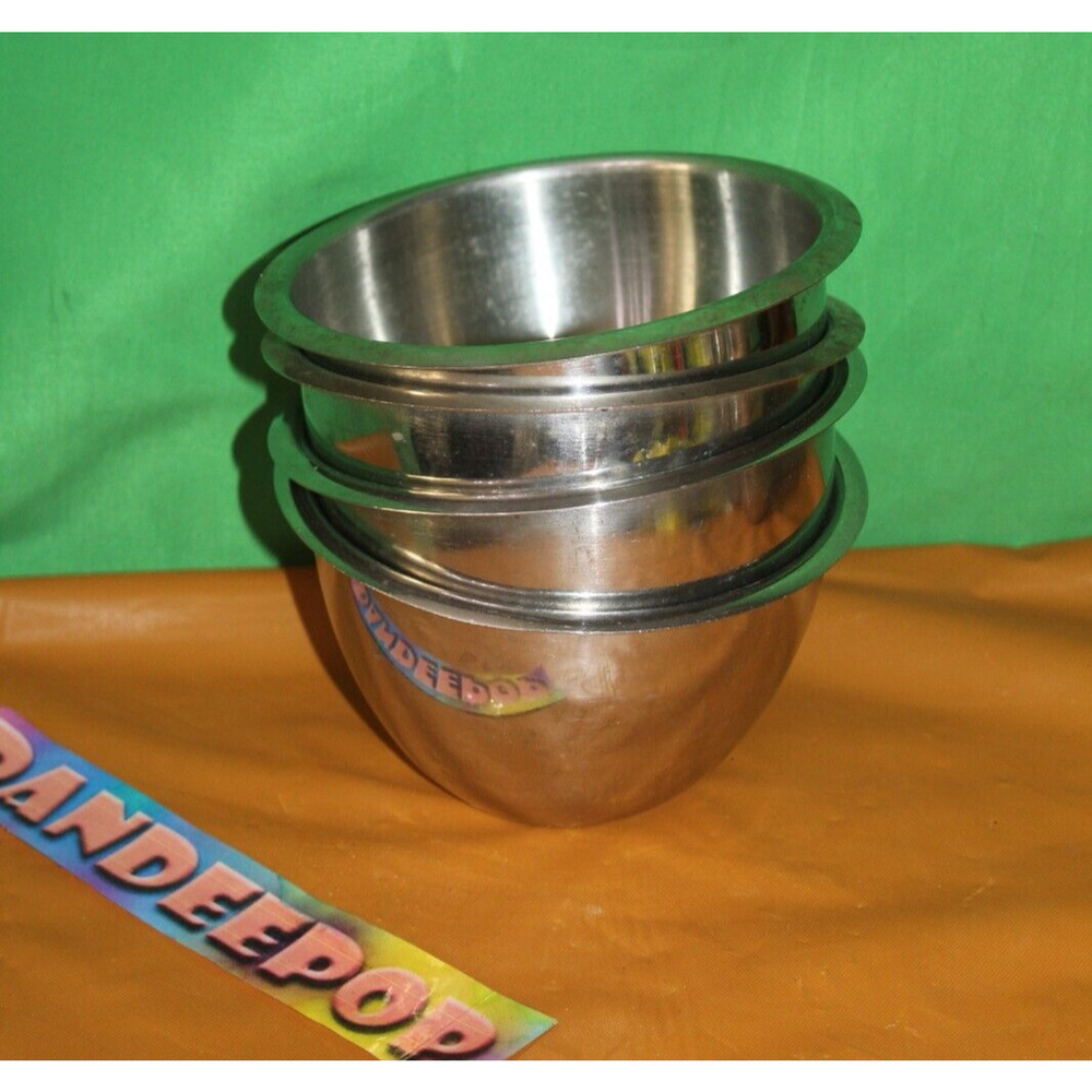 Vintage TWA Oneida 4 Piece Stainless Steel Serving Food Airline Bowls